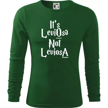 Pánské oblečení Leviosa not Levjosa - Triko s dlouhým rukávem FIT-T long sleeve - M ( Lahvově zelená )