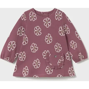 Dívčí šaty Dívčí šaty Mayoral růžová barva, mini, 2918 2918.4G.Baby.9BYA 30X, vel. 86