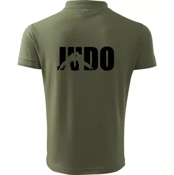 Pánská košile Judo - Nápis - Polokošile pánská Pique Polo 203 - L ( Khaki )