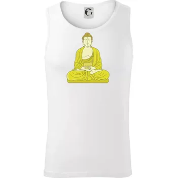 Budha zelenožlutý - Tílko pánské Core - M ( Bílá )