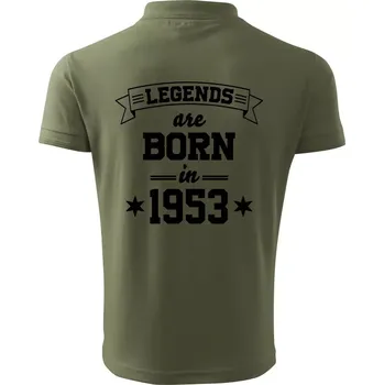 Pánská košile Legends are born in 1953 - Polokošile pánská Pique Polo 203 - 4XL ( Khaki )