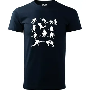 Hokejisti ikony - Triko extra velké (5-8XL) - 8XL ( Námořní modrá (velmi tmavá - téměř černá) )