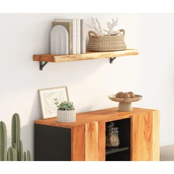 police OMAXI Nástěnná police 70x30x2,5 cm obdélník masivní akácie živá hrana 089648