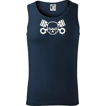 Pánské termoprádlo Lebka písty - Tílko pánské Core - M ( Námořní modrá (velmi tmavá - téměř černá) )