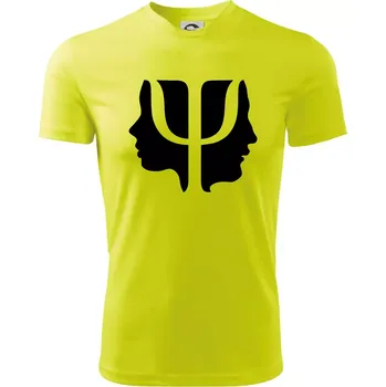 Psychologie hlavy - Dětské triko sportovní (dresovina) - 146 cm/10 let ( Neonově žlutá )