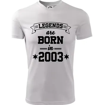 Chlapecké tričko Legends are born in 2003 - Dětské triko sportovní (dresovina) - 146 cm/10 let ( Bílá )