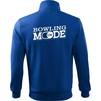 Pánská mikina Bowling mode - Mikina bez kapuce Adventure - M ( Královská modrá )
