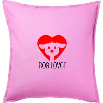 Polštář Dog Lover čumák - Polštář 50x50 - 50x50 - Pouze potah ( Růžová )