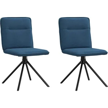 Jídelní židle OMAXI Jídelní židle 2 ks modré textil 633965