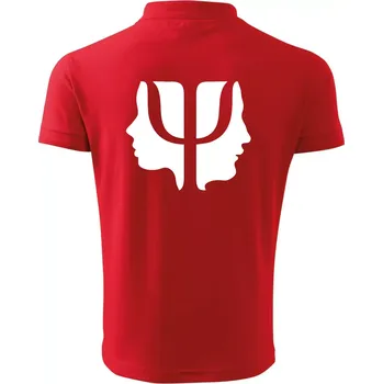 Pánská košile Psychologie hlavy - Polokošile pánská Pique Polo 203 - 2XL ( Červená )