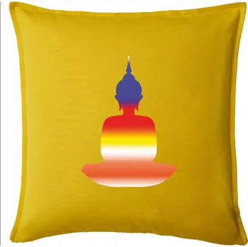 Polštář Budha duhový - Polštář 50x50 - 50x50 - Pouze potah ( Žlutá )
