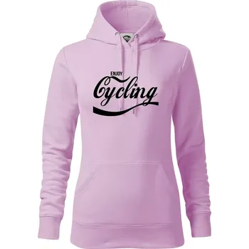 Dámská mikina Enjoy Cycling - Mikina dámská Cape s kapucí - L ( Orchid )