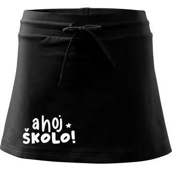 Dámská sukně Ahoj školo - Sportovní sukně - two in one - L ( Černá )