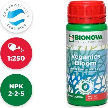 Hnojivo BioNova Veganics Bloom 250 ml