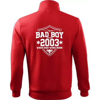Pánská mikina Bad boy since 2003 - Mikina bez kapuce Adventure - M ( Červená )