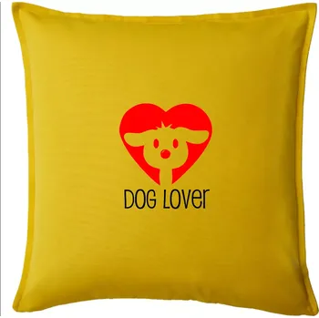 Polštář Dog Lover čumák - Polštář 50x50 - 50x50 - Pouze potah ( Žlutá )