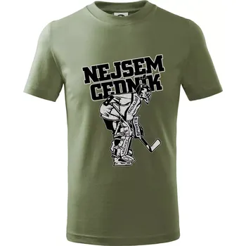 Chlapecké oblečení Nejsem cedník - Tričko dětské bavlněné - 104-110cm / 3-4 roky ( Khaki )
