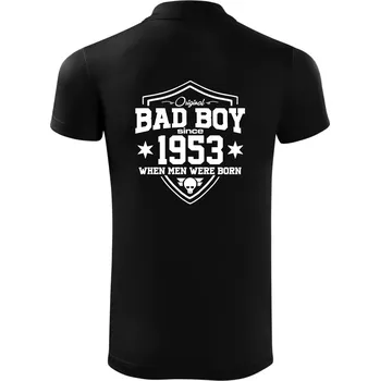 Pánská košile Bad boy since 1953 - Polokošile Victory sportovní (dresovina) - 2XL ( Černá )