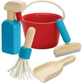 Dřevěná hračka Sada na úklid