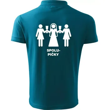 Pánská košile Spolu pičky (Hana-creative) - Polokošile pánská Pique Polo 203 - S ( Tmavý tyrkys )