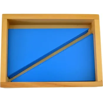 Dárková krabička Krabička s modrými trojúhelníky