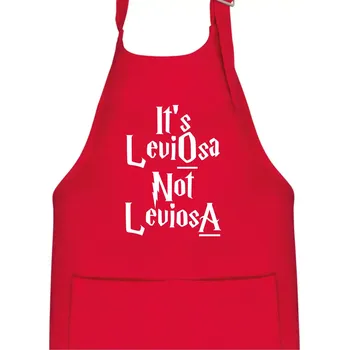 Kuchyňská zástěra Leviosa not Levjosa - Dětská zástěra na vaření - Univerzální velikost ( Červená )