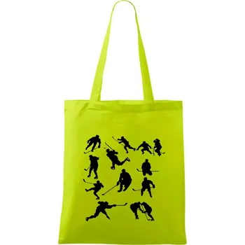 Hokejisti ikony - Taška bavlněná - 42 x 38 cm ( Limetková )