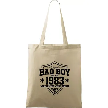 Nákupní taška Bad boy since 1983 - Taška bavlněná - 42 x 38 cm ( Naturální )