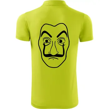 Pánská košile Maska do tiskárny peněz - Polokošile Victory sportovní (dresovina) - S ( Limetková )