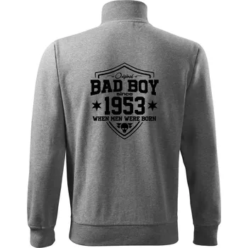 Pánská mikina Bad boy since 1953 - Mikina bez kapuce Adventure - M ( Tmavě šedý melír )