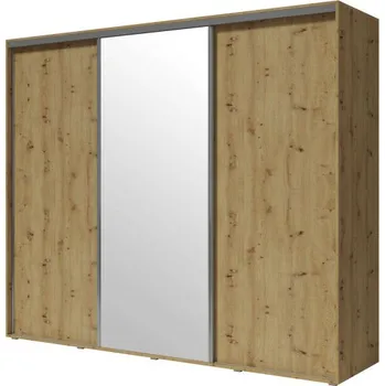 Šatní skříň MOB Settrona 1 (dub riviera) (se zrcadlem)