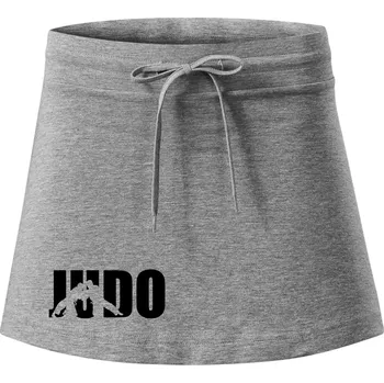 Dámská sukně Judo - Nápis - Sportovní sukně - two in one - M ( Tmavě šedý melír )
