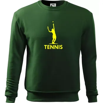 Tenistka s nápisem - Mikina Essential dětská - 146 cm/10 let ( Lahvově zelená )