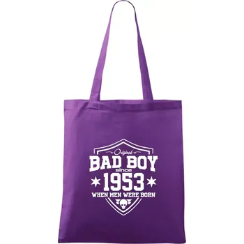 Bad boy since 1953 - Taška bavlněná - 42 x 38 cm ( Fialová )