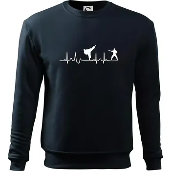 Chlapecké tričko Karate EKG - Mikina Essential dětská - 146 cm/10 let ( Námořní modrá (velmi tmavá - téměř černá) )