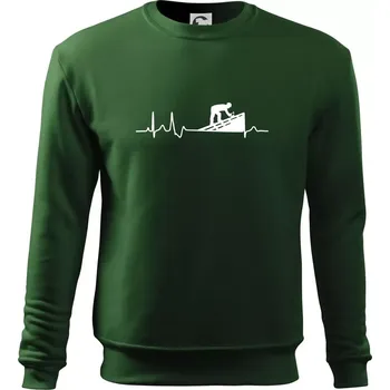 EKG pokrývač - Mikina Essential dětská - 146 cm/10 let ( Lahvově zelená )