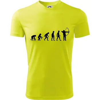 Evoluce lukostřelba - Dětské triko sportovní (dresovina) - 146 cm/10 let ( Neonově žlutá )