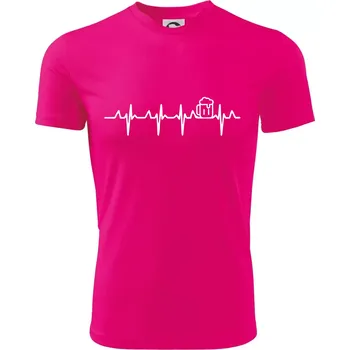 EKG pivo - Dětské triko sportovní (dresovina) - 158 cm/12 let ( Neon Pink )