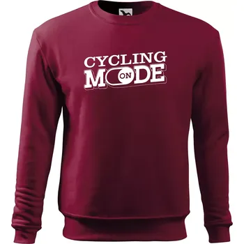 Pánská mikina Cycling mode - Mikina Essential pánská - S ( Garnet )