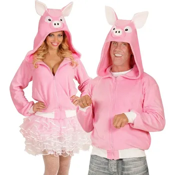 Karnevalový kostým Plyšová mikina prasátko - S/M