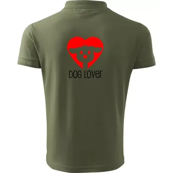 Pánská košile Dog Lover čumák - Polokošile pánská Pique Polo 203 - XL ( Khaki )