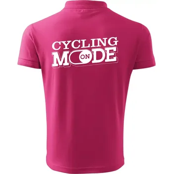 Pánská móda Cycling mode - Polokošile pánská Pique Polo 203 - S ( Purpurová )