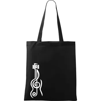 Houslový klíč kytara - Taška bavlněná - 42 x 38 cm ( Černá )