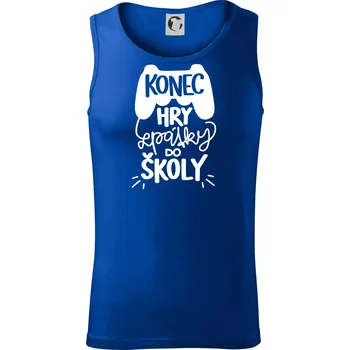Konec hry, zpátky do školy - Tílko pánské Core - 2XL ( Královská modrá )