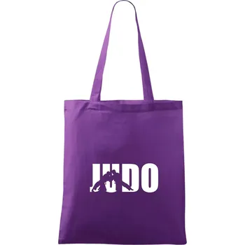 Judo - Nápis - Taška bavlněná - 42 x 38 cm ( Fialová )