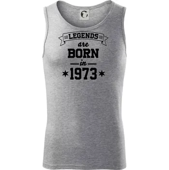 Legends are born in 1973 - Tílko pánské Core - XL ( Tmavě šedý melír )