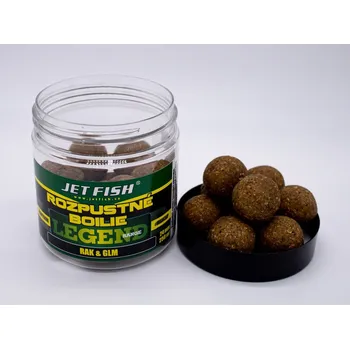 Boilies Jet Fish Rozpustné boilie Legend Range 250ml 24mm Rak &amp; GLM