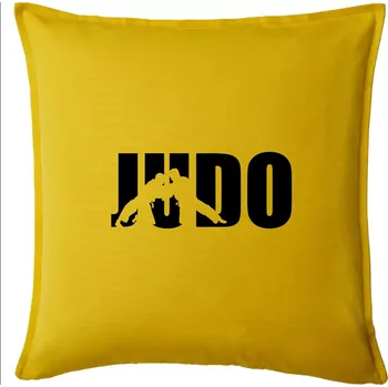 Polštář Judo - Nápis - Polštář 50x50 - 50x50 - Pouze potah ( Žlutá )