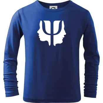 Chlapecké tričko Psychologie hlavy - Triko dětské Long Sleeve - 122 cm/6 let ( Královská modrá )