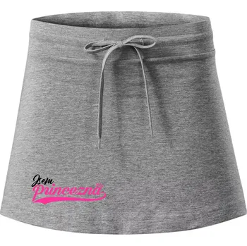 Dámské oblečení Psací písmo - Jsem Princezna - Sportovní sukně - two in one - L ( Tmavě šedý melír )